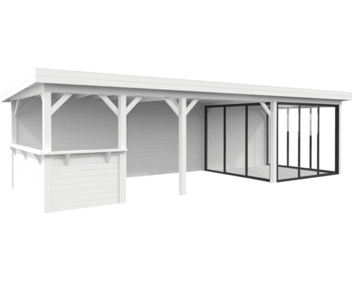 Paviljong PALMAKO Lenna Slide 24,9m² set 416 876x300cm vit