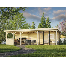 Paviljong PALMAKO Lenna Slide+ 24,9m² set 716 876x300 obehandlad