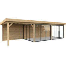 Paviljong PALMAKO Lenna Slide 24,9m² set 418 876x300cm doppimpregnerad brun