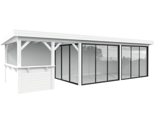 Paviljong PALMAKO Lenna Slide 24,9m² set 419 876x300cm vit