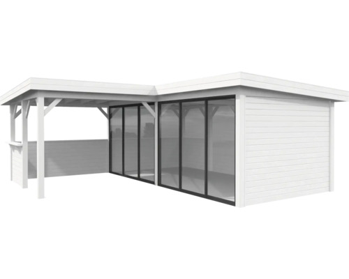 Paviljong PALMAKO Lenna Slide 24,9m² set 422 588x588cm vit