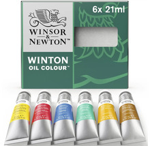 Winsor & Newton Winton oljefärgset med sex tuber à 21 ml