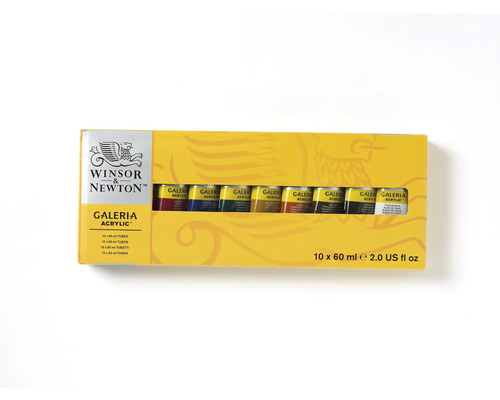 Winsor & Newton Galeria akrylfärgsset med tio tuber