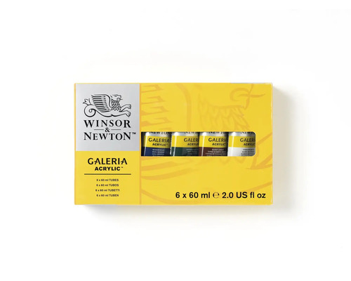 Akrylfärg WINSOR&NEWTON Galeria set 6x60ml