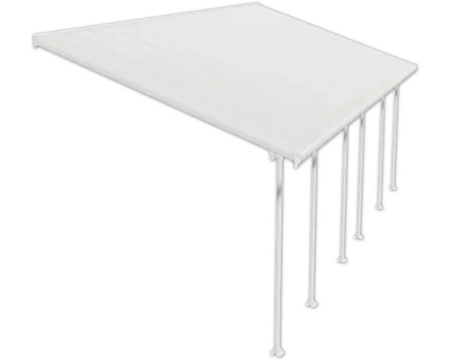 Fristående solsegel med stålstolpar för utomhusbruk