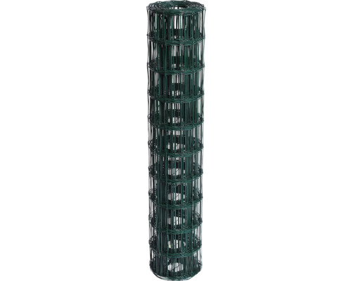 Villastängsel HORTUS maska 10x10cm 100cmx20m grön PVC-fri Rullad trådstängsel