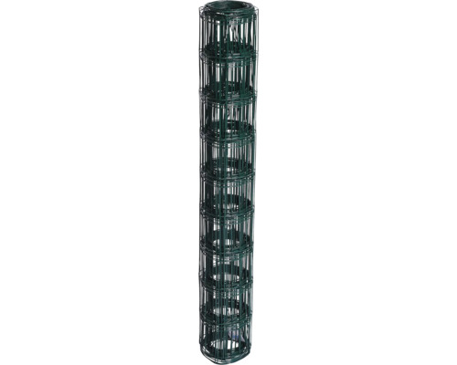 Villastängsel HORTUS maska 10x10cm 110cmx20m grön PVC-fri Rulle med knutnätstängsel av tråd