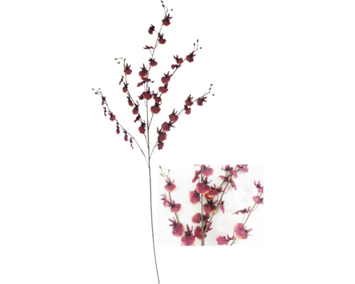Konstgjord dekorativ kvist med blommor