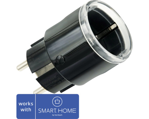 Svart Shelly Smart Home-kontakt