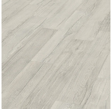 Ljust laminatgolv lagt med träutseende