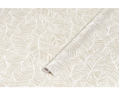 Tapetrulle med bladmönster