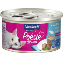 Vitakraft Poesie Mousse våt kattmat med lax i burk