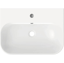 Ovanifrån av ett tvättställ i keramik