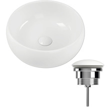 Tvättställsskål av keramik med avloppsgarnitur