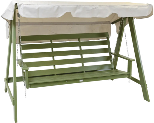 Hammock EDEN WOOD Mellby 3-sits grön utan tak & dynor