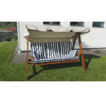 Hammock EDEN WOOD Mellby 3-sits brun utan tak & dynor