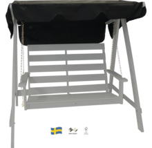 Hammock EDEN WOOD Mellby 2-sits grå utan tak & dynor