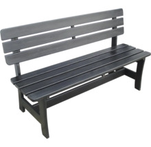 Soffa EDEN WOOD Magnus 3-sits 160cm svart