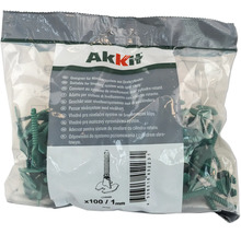 Förpackning Akkit Nivelliersystem Drehfix med hundra stycken och en millimeter fogbredd