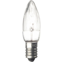 Klar transparent glödlampa med E10-sockel