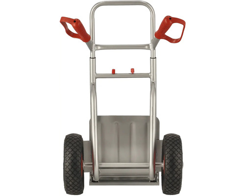 Säckkärra i aluminium med gummidäck
