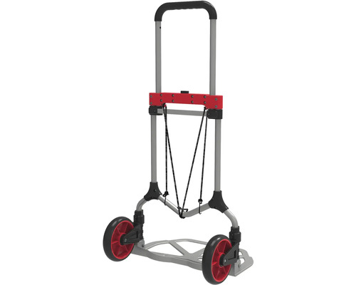 Kärra i aluminium med gummihjul