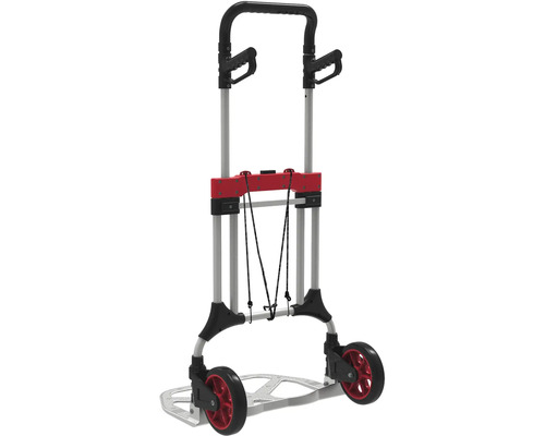 Säckkärra med justerbart handtag och röda hjul