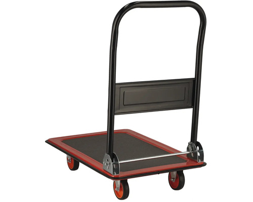 Plattformsvagn med fällbart handtag för transport