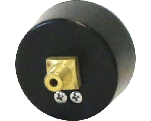 Tryckmätare anslutningsdetalj med mässingsadapter