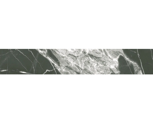 Sockel MIRAVA Lucca Nero svart matt marmoroptik 10x60 cm Klinker med marmorlook