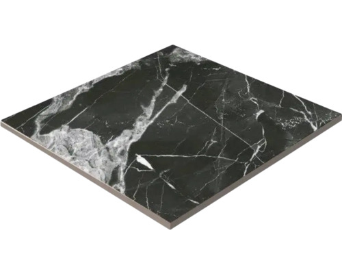 Fyrkantig golvplatta med marmorlook
