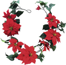 Dekorativ julstjärne girlang