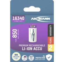 Ansmann 16340 Litiumjonbatteri med 850 mAh kapacitet