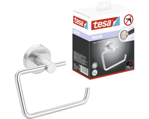 Tesa Moon toalettpappershållare i rostfritt stål med förpackning