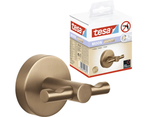 Tesa Moon Bronze klädkrok och produktförpackning
