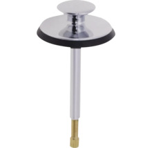 Tvättställspropp med kromfinish