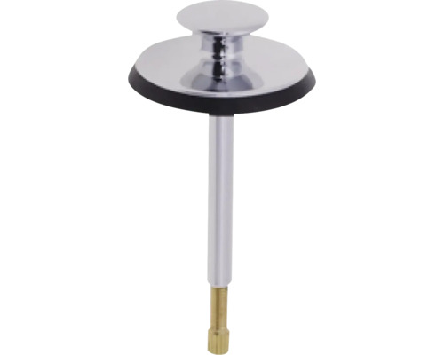 Tvättställspropp med kromfinish