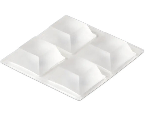 Fyrkantig möbelglidare med fyra knoppar