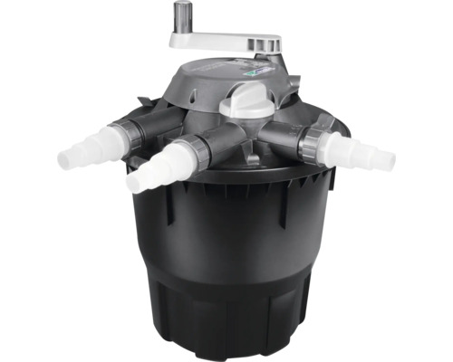 Damfilter med flera anslutningar och handvev