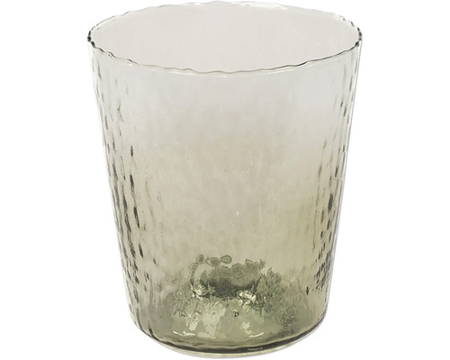 Glas med oregelbunden textur
