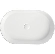 Tvättställ för bänkskiva i oval form för badrummet