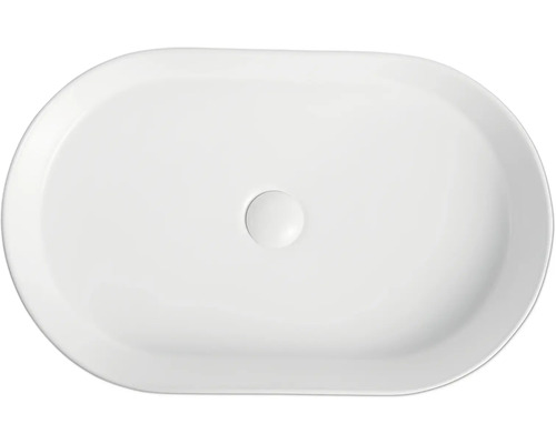 Tvättställ för bänkskiva i oval form för badrummet