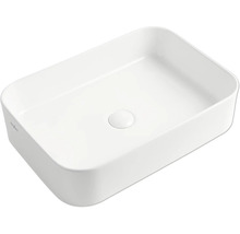 Rektangulärt tvättställ för bänkskiva av keramik