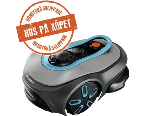 Gardena robotgräsklippare med kampanjdekal
