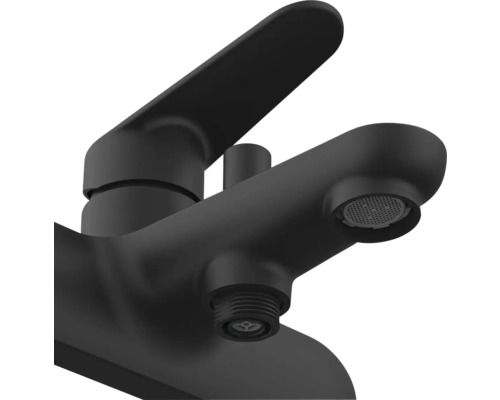 Svart tvättställsblandare