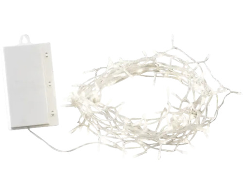 Ljusslinga KONSTSMIDE 128 varmvita LED inkl. timer Batteridriven ljusslinga