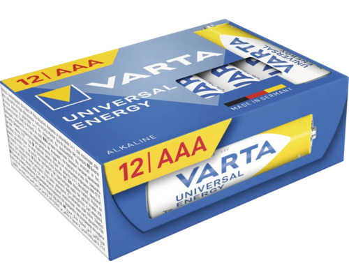 Batteri VARTA AAA Universal Energy Cube 12-pack Varta Universal Energy Alkaliskt batteri AAA, 12-pack