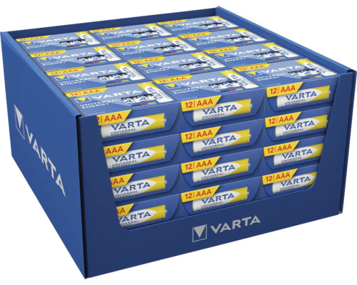 Förpackningsenhet Varta Universal Energy AAA-batterier, 12 stycken