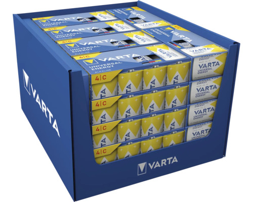 Varta Universal Energy alkaliska batterier i displaykartong