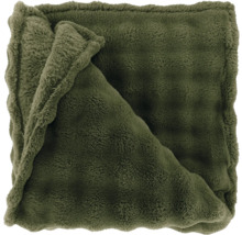 Grön mjuk filt i fuskpäls